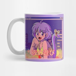 Vaporwave retro anime aesthetics Mug